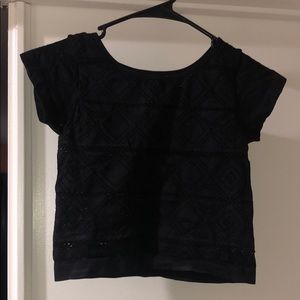 Black crop top